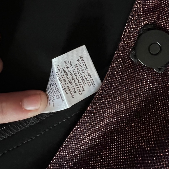 T Tahari Bronze Shine Blazer Women's Size 10 - Picture 9 of 11